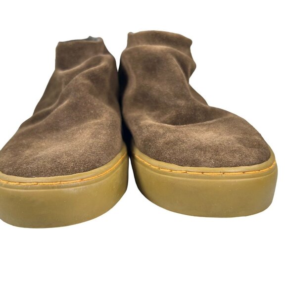 Satorisan Suede Ankle Slip On Shoes Size 37 Brown Rubber Soles main image 4